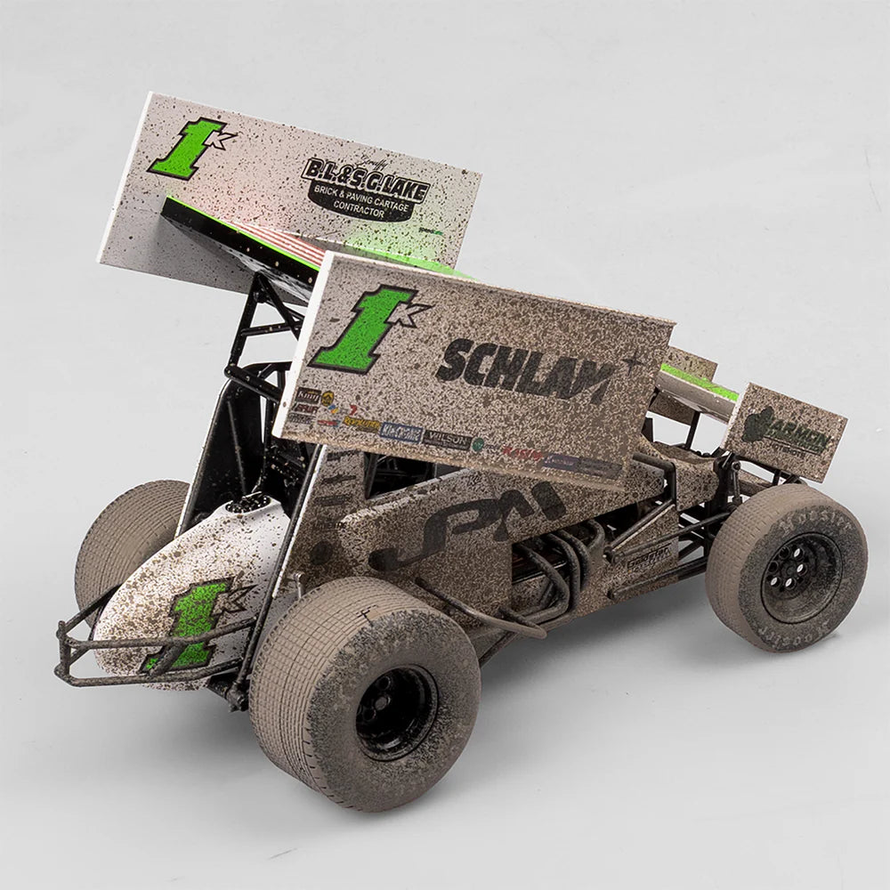 1:18 Scale Jason Pryde Motorsport #1K Kyle Larson Sprintcar - 2024 High Limit International Perth Winner