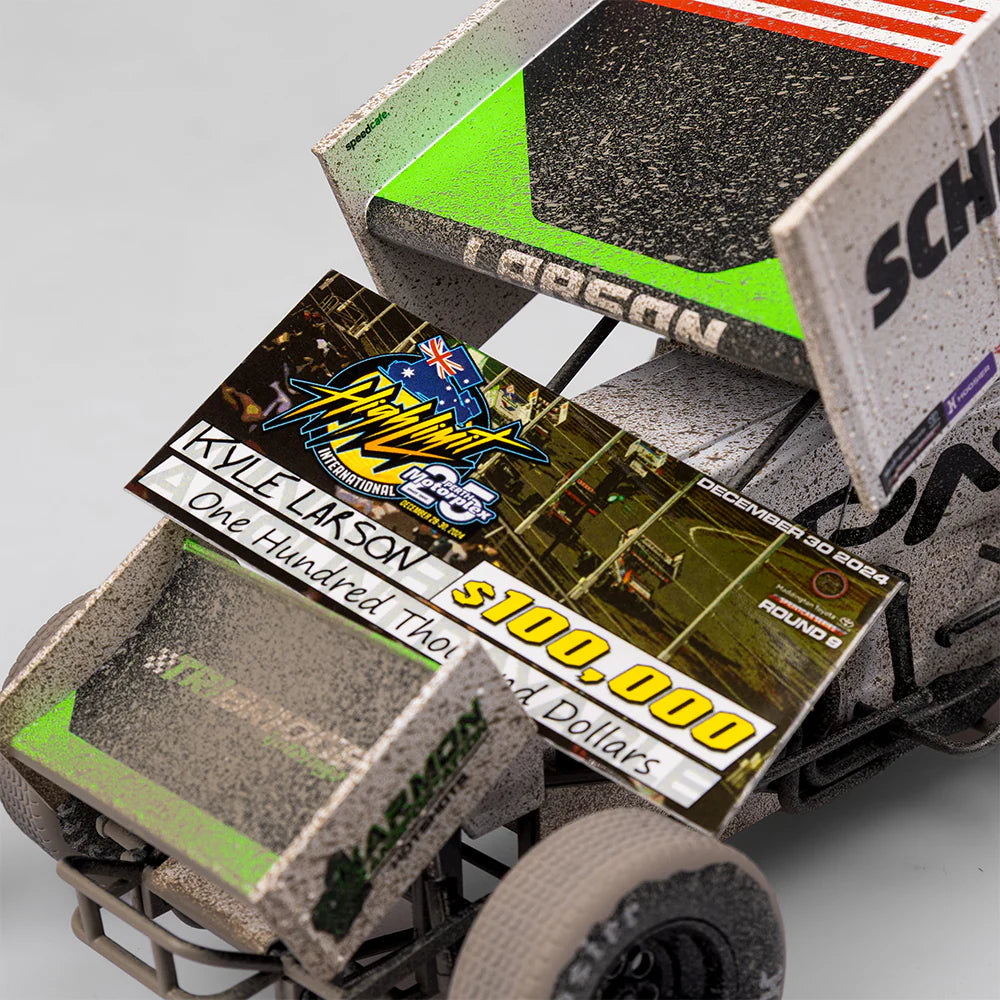 1:18 Scale Jason Pryde Motorsport #1K Kyle Larson Sprintcar - 2024 High Limit International Perth Winner