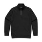 Stencil Half Zip Crew - Black