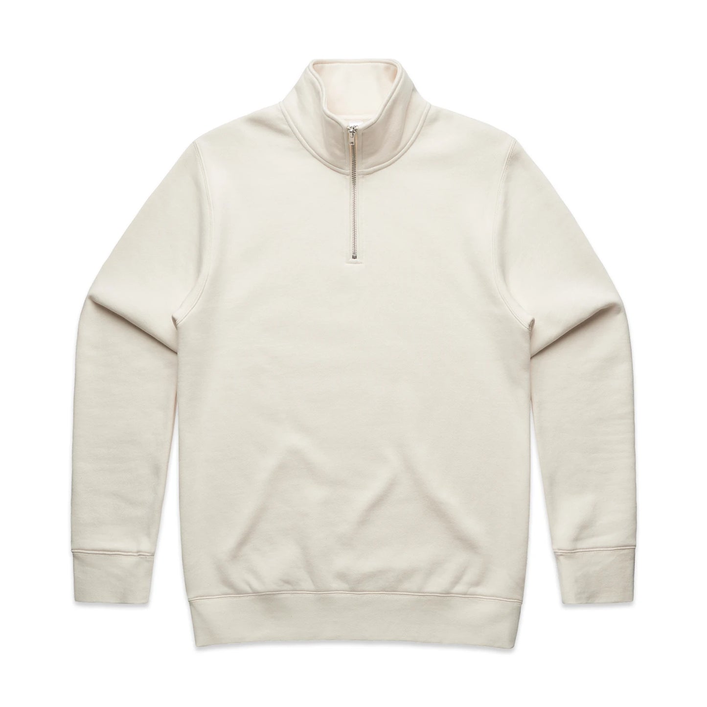 Stencil Half Zip Crew - Ecru