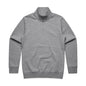 Stencil Half Zip Crew - Grey Marle