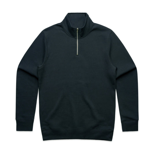 Stencil Half Zip Crew - Navy