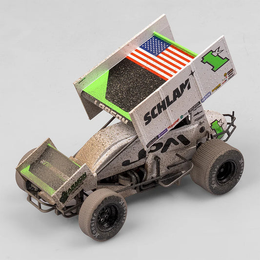 1:18 Scale Jason Pryde Motorsport #1K Kyle Larson Sprintcar - 2024 High Limit International Perth Winner